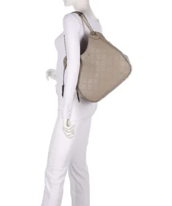 Adonide L Beuteltasche Lederimitat taupe