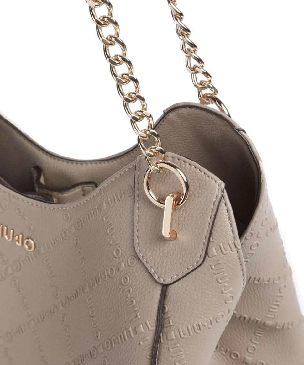 Adonide L Beuteltasche Lederimitat taupe