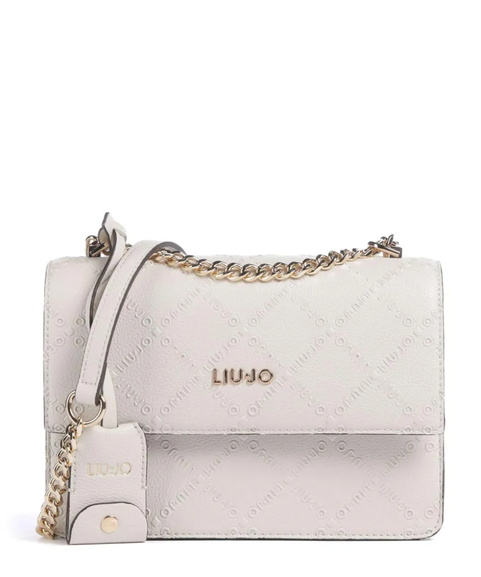 Adonide M Schultertasche Lederimitat hellgrau