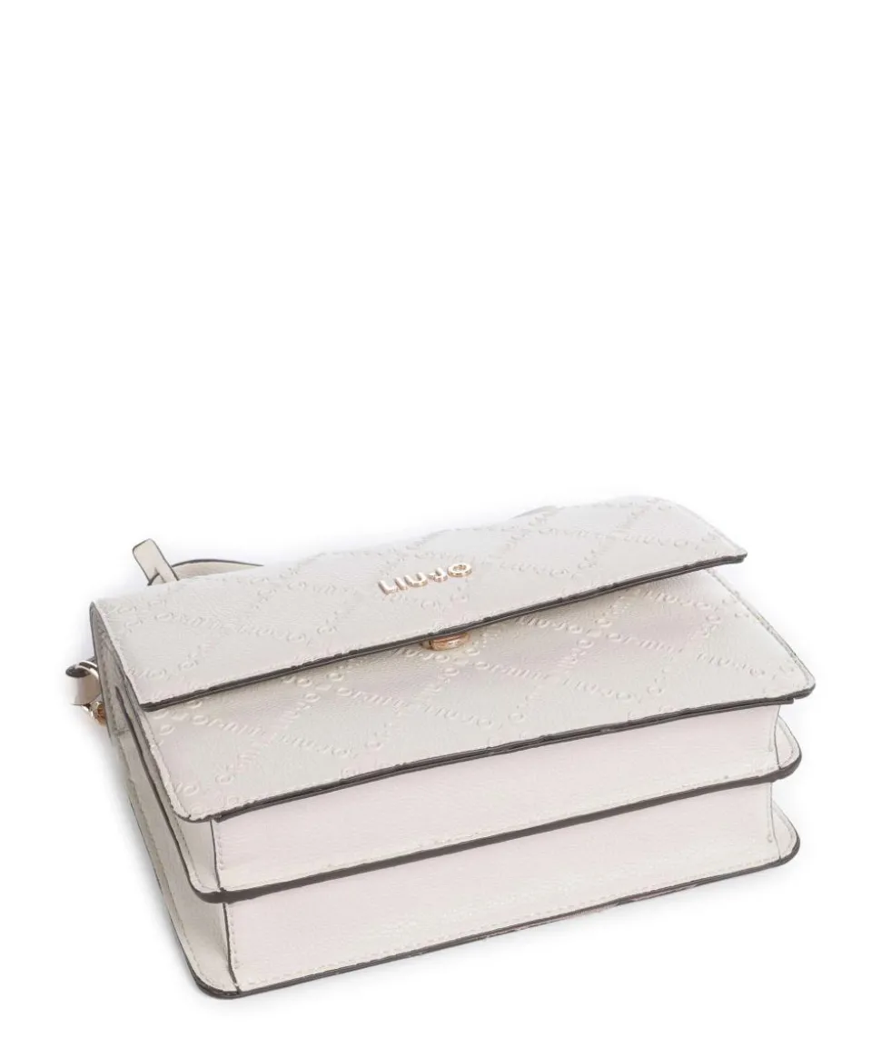 Adonide M Schultertasche Lederimitat hellgrau