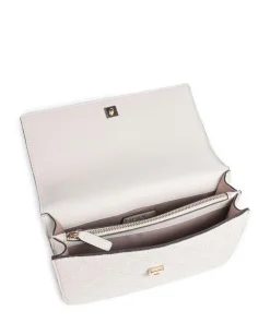 Adonide M Schultertasche Lederimitat hellgrau