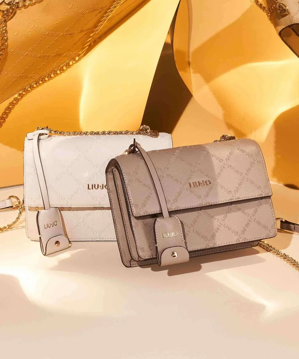 Adonide M Schultertasche Lederimitat taupe