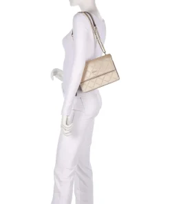 Adonide M Schultertasche Lederimitat gold