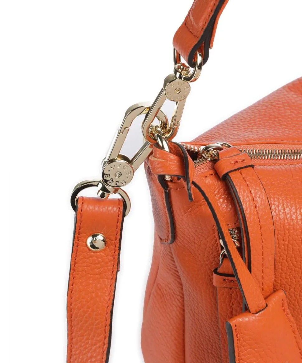 Adria Juna Beuteltasche genarbtes Rindsleder orange