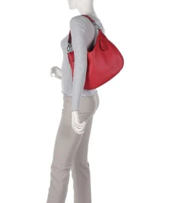 Adria Juna Beuteltasche genarbtes Rindsleder rot