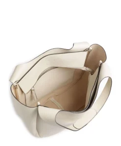 Adria Loft Shopper genarbtes Rindsleder beige