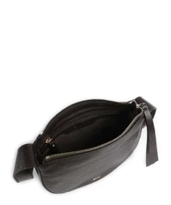 Adria Lulu Umhängetasche genarbtes Leder dunkelbraun