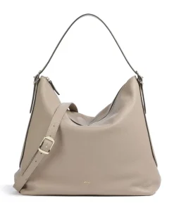 Agave Carina Beuteltasche genarbtes Leder beige