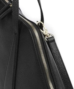 Agave Chachacha Handtasche genarbtes Leder schwarz