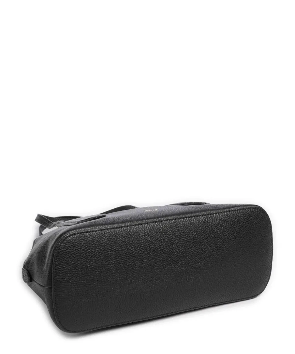 Agave Chachacha Handtasche genarbtes Leder schwarz