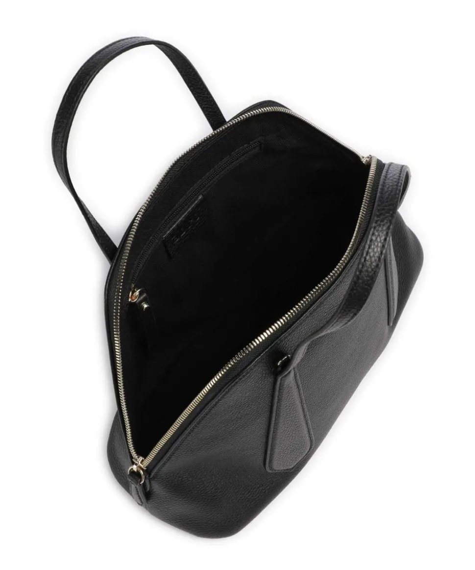 Agave Chachacha Handtasche genarbtes Leder schwarz