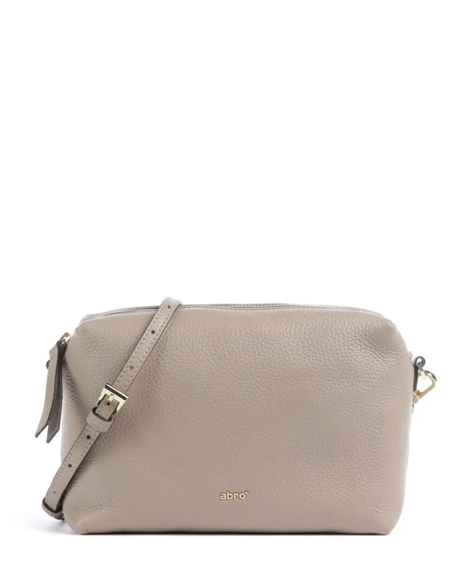 Agave Kaia Umhängetasche genarbtes Leder beige