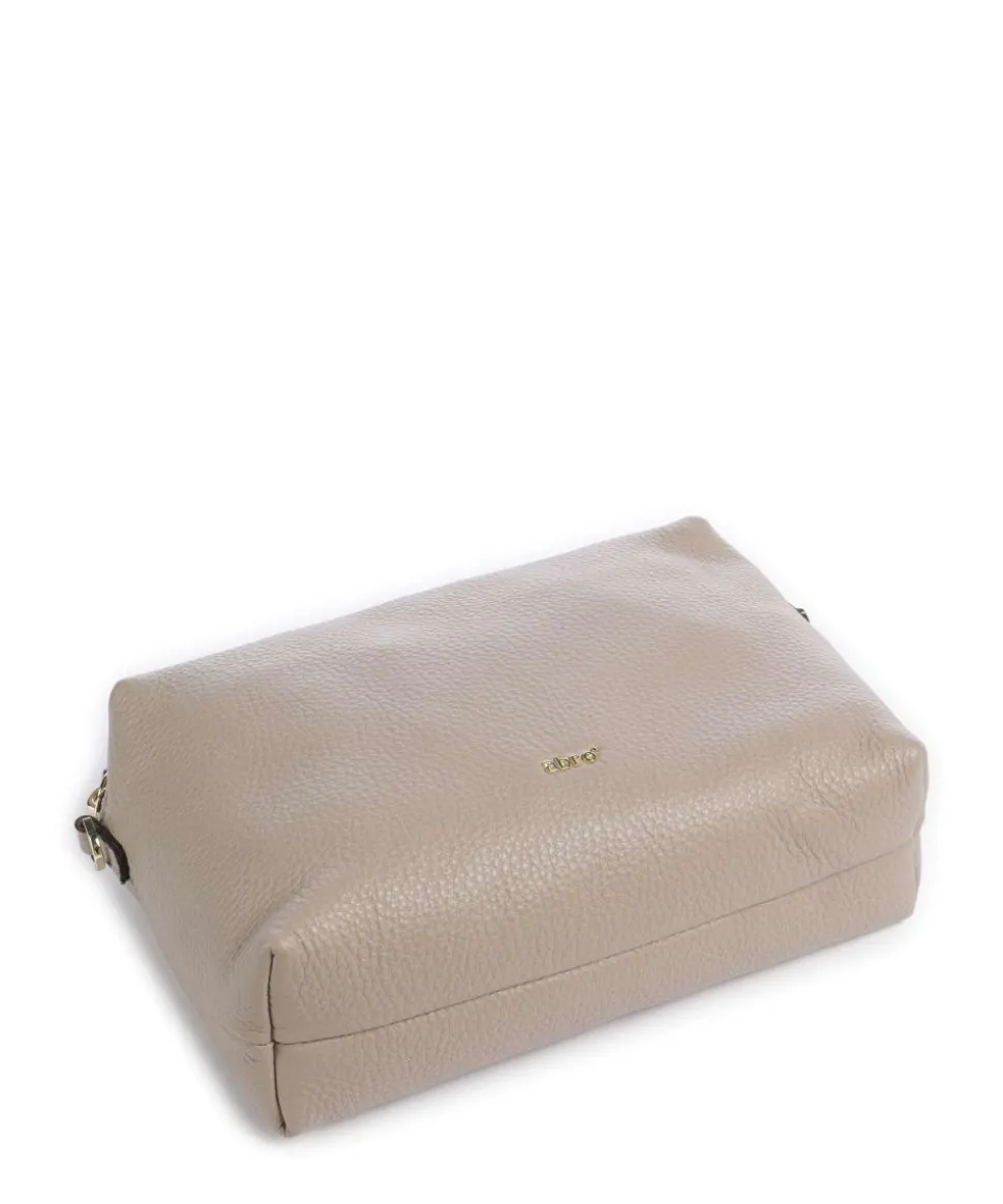 Agave Kaia Umhängetasche genarbtes Leder beige