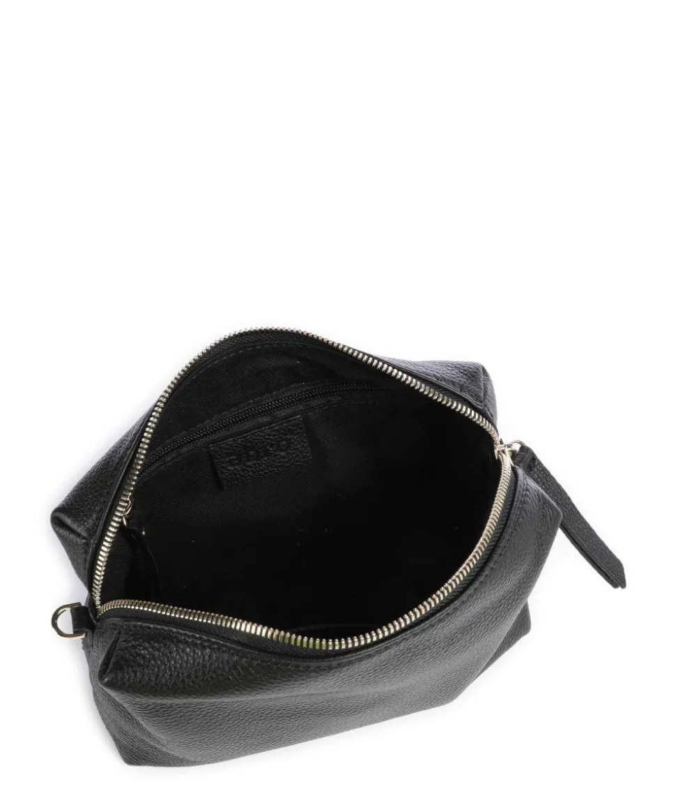Agave Kaia Umhängetasche genarbtes Leder schwarz