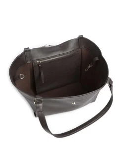 Agave Temi Shopper genarbtes Leder dunkelbraun