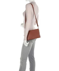 Aggie Aggie Umhängetasche glattes Leder cognac