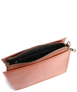 Aggie Aggie Umhängetasche glattes Leder cognac