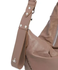 Agnes Supple Medium Beuteltasche Schafsleder taupe