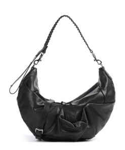 Agnes Supple Medium Beuteltasche Schafsleder schwarz