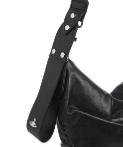 Agnes Supple Medium Beuteltasche Schafsleder schwarz