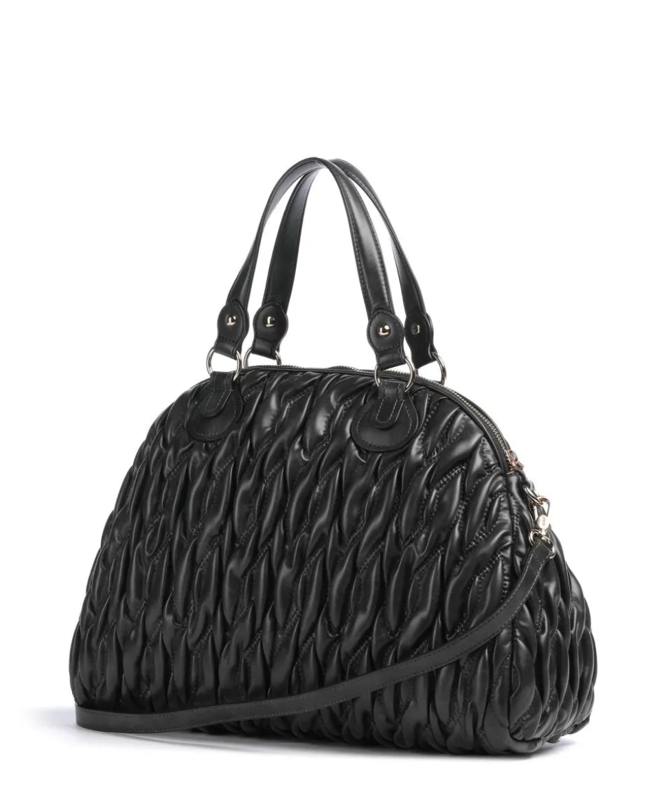 Aide M Handtasche Lederimitat schwarz