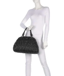 Aide M Handtasche Lederimitat schwarz