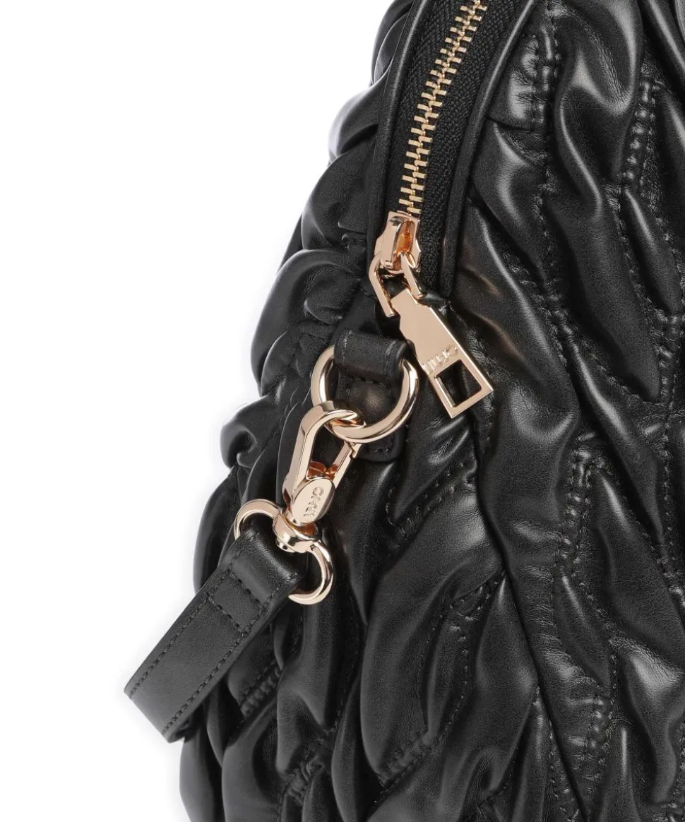 Aide M Handtasche Lederimitat schwarz