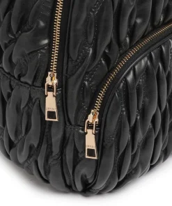 Aide M Rucksack Lederimitat schwarz