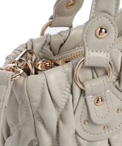 Aide S Handtasche Lederimitat hellgrau