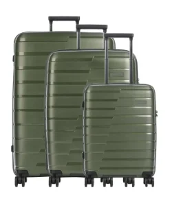 Air Base 4-Rollen Trolley Set olivgrün 3-tlg.