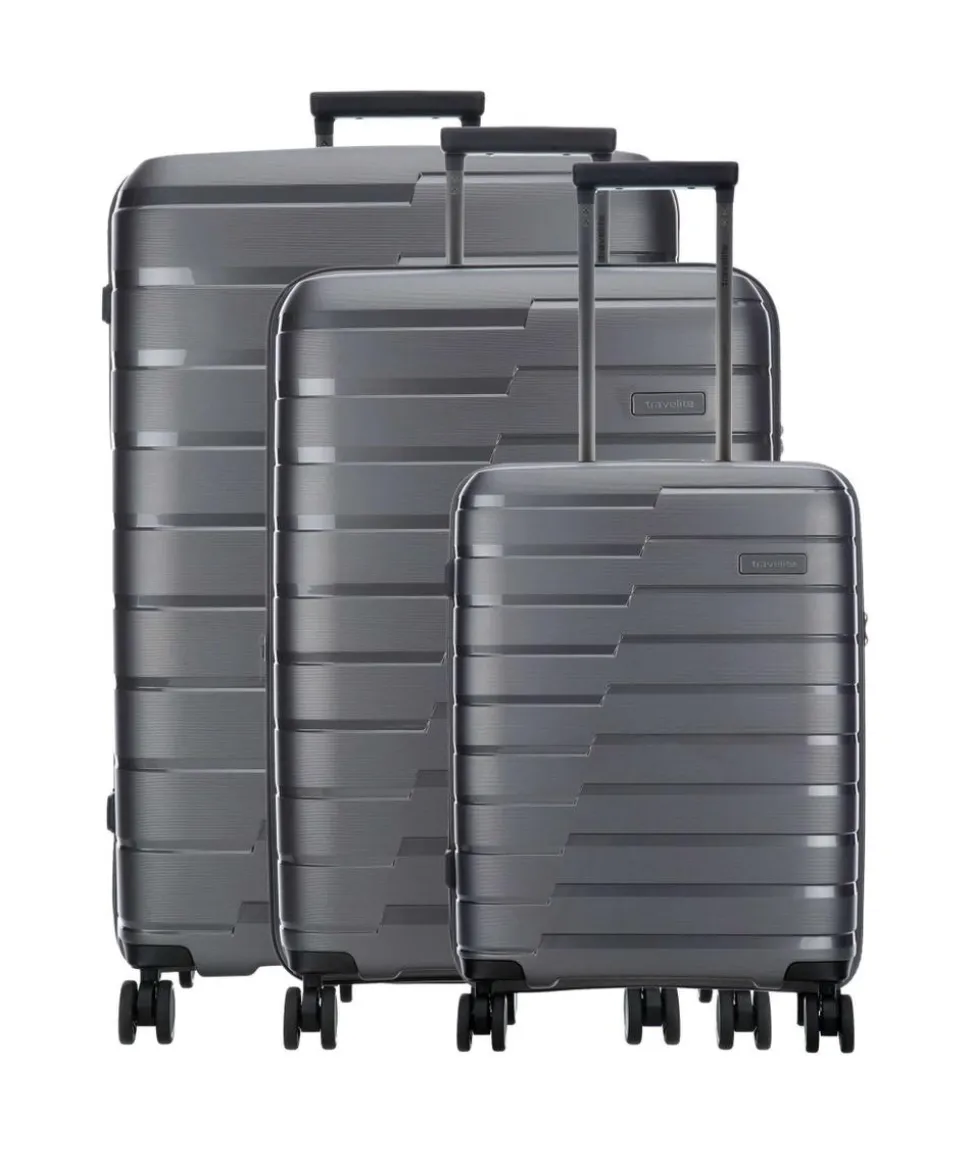 Air Base 4-Rollen Trolley Set anthrazit 3-tlg.