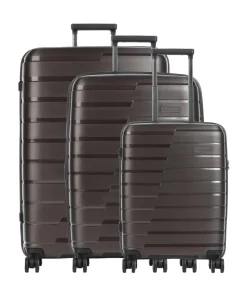 Air Base 4-Rollen Trolley Set dunkelbraun 3-tlg.