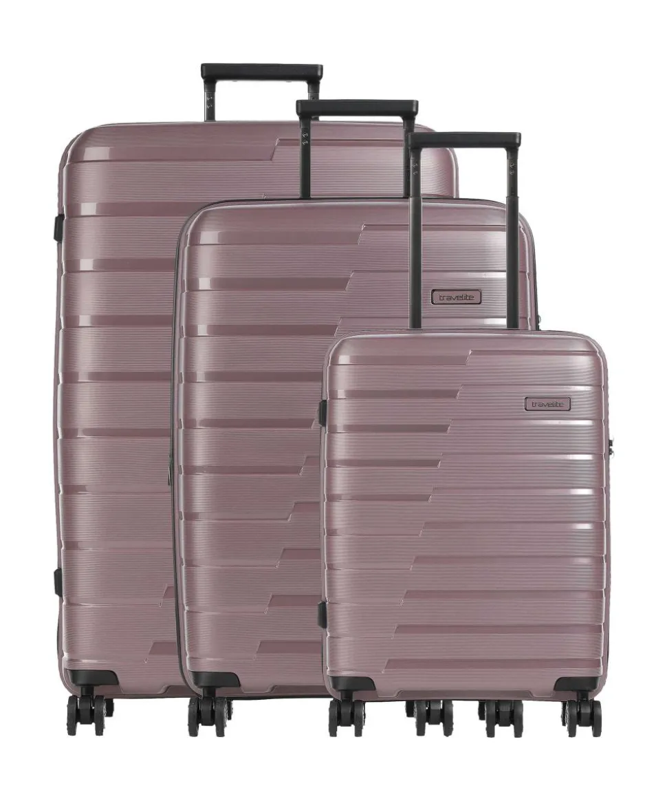 Air Base 4-Rollen Trolley Set violett 3-tlg.
