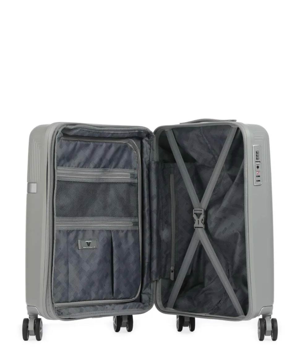 Airglam 4-Rollen Trolley grau 55 cm