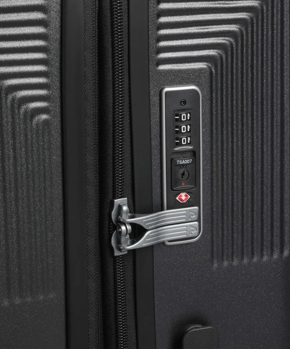 Airglam 4-Rollen Trolley schwarz 77 cm