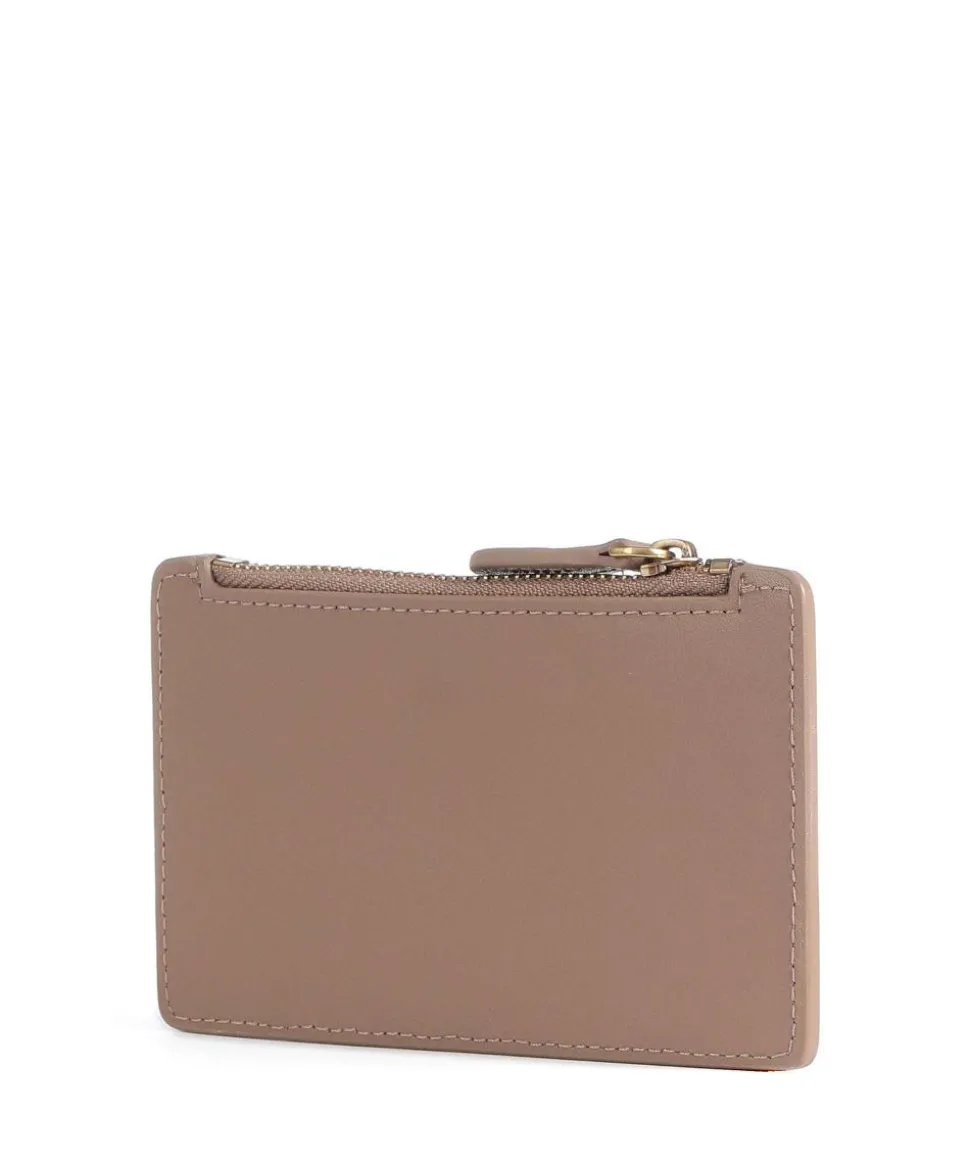 Airone Kreditkartenetui fein genarbtes Rindsleder braun