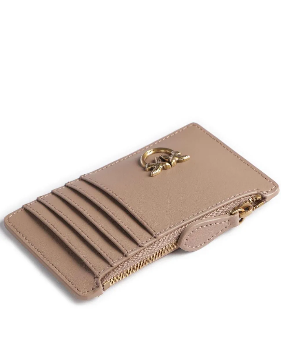 Airone Kreditkartenetui fein genarbtes Rindsleder braun