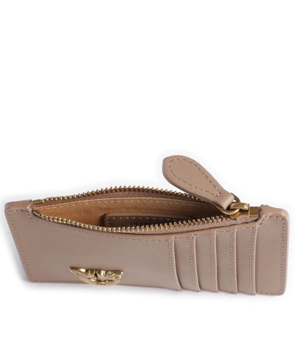 Airone Kreditkartenetui fein genarbtes Rindsleder braun