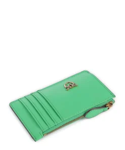 Airone Kreditkartenetui fein genarbtes Rindsleder grün
