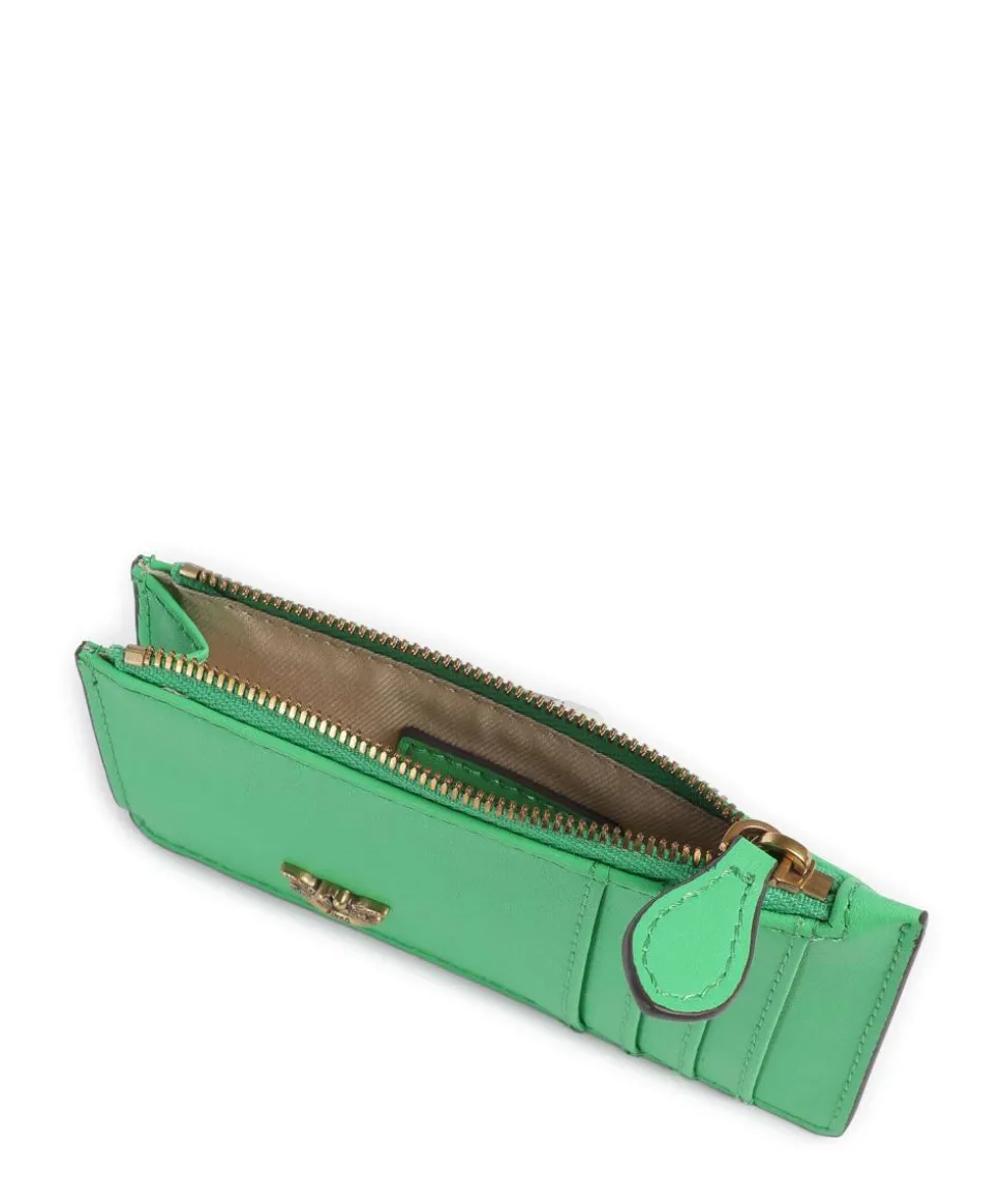 Airone Kreditkartenetui fein genarbtes Rindsleder grün