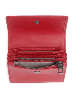 Akkordeon Soft Nappa S RFID Geldbörse Nappaleder rot