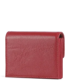 Akkordeon Soft Nappa S RFID Geldbörse Nappaleder rot