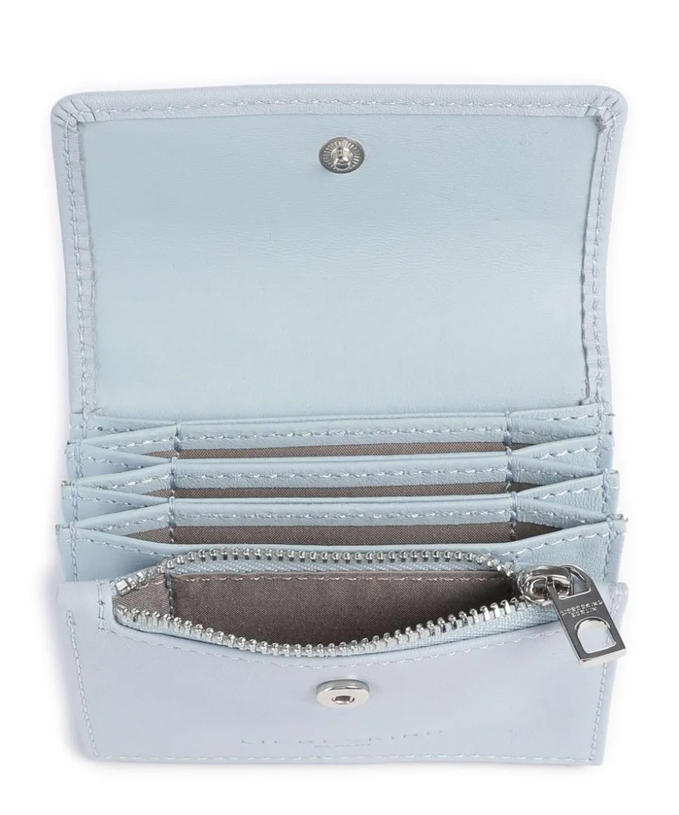 Akkordeon Soft Nappa S RFID Geldbörse Nappaleder hellblau