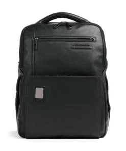 AKRON Rucksack 14″ genarbtes Leder schwarz