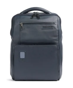 AKRON Rucksack fein genarbtes Rindsleder dunkelblau