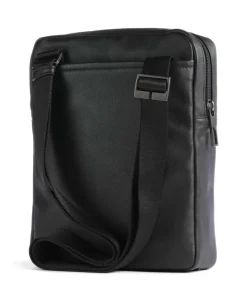 AKRON Umhängetasche 10″ fein genarbtes Rindsleder schwarz