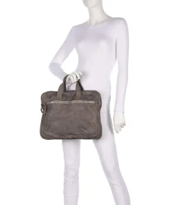 Aktentasche fein genarbtes Rindsleder stein