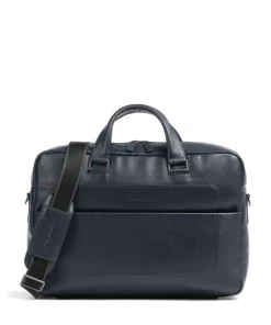 Alaska Aktentasche 15″ genarbtes Leder navy