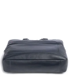 Alaska Aktentasche 15″ genarbtes Leder navy