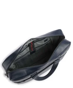 Alaska Aktentasche 15″ genarbtes Leder navy